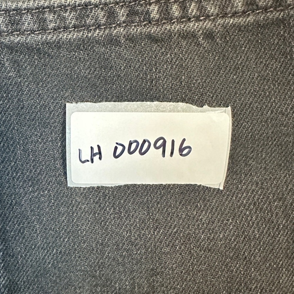We The Free Wide Leg Jeans 27L Black Raw Step Hem Cotton Denim - Picture 8 of 8